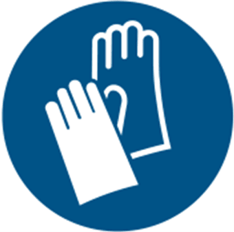 Handschoenen verplicht